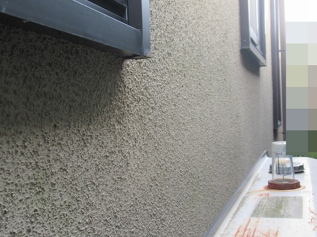 西八代郡市川三郷町でモルタル外壁の無機塗装ビフォーアフター