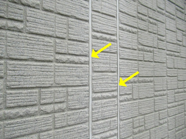 西八代郡市川三郷町でサイディング外壁のガスケット目地（乾式目地）