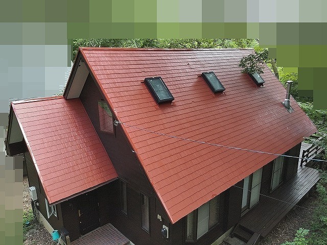 塗装後の屋根全体外観
