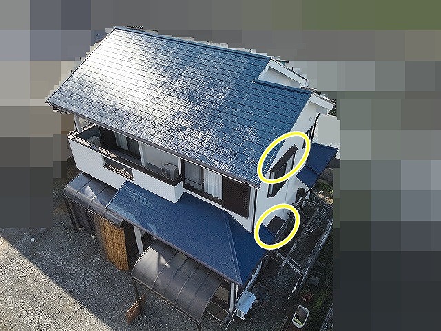 別角度の塗装後外観