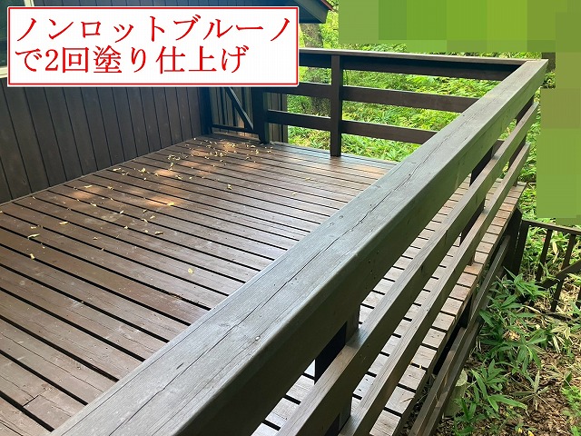 木部塗装後の全景