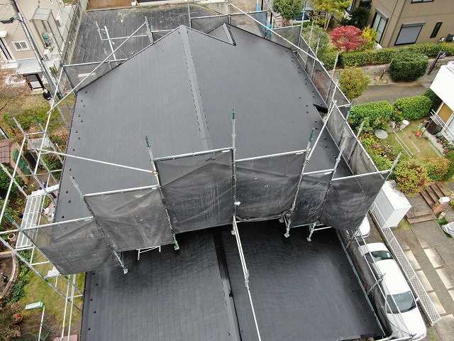 上野原市　屋根塗装