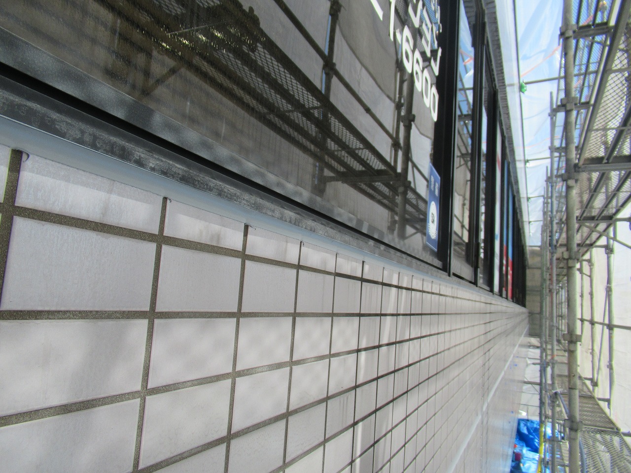 昭和町　ビル　外壁　目地工事　施工完了