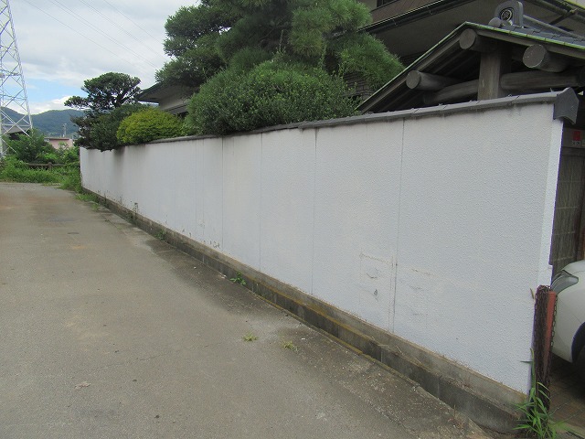 甲府市　塀塗装見積もり