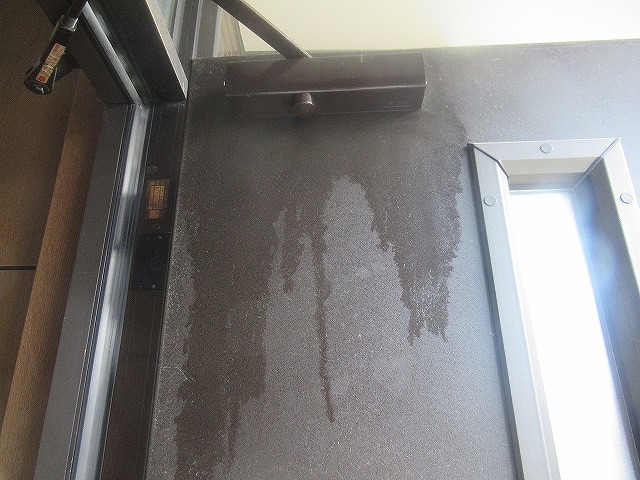 昭和町　玄関ドア塗装　塗装前