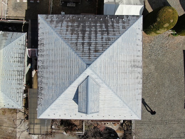 南アルプス市　屋根　劣化　塗装前