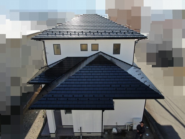 中央市　屋根塗装　バンビーノ・テゴラ