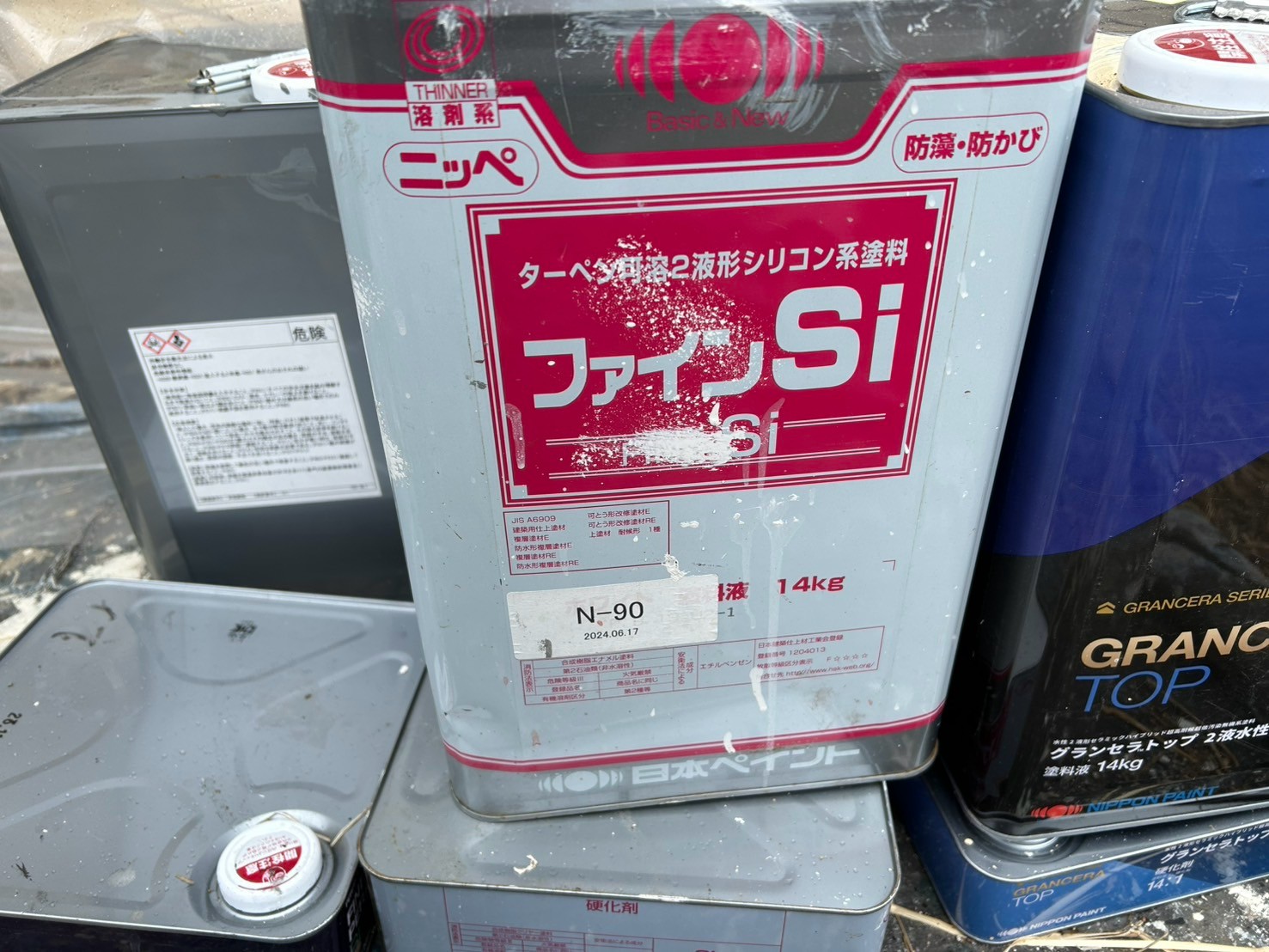 甲府市　施工事例　塗料　ファインsi