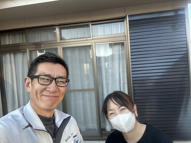 笛吹市　お客様とのお写真