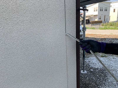 富士河口湖町　外壁目地　劣化　打ち替え工事