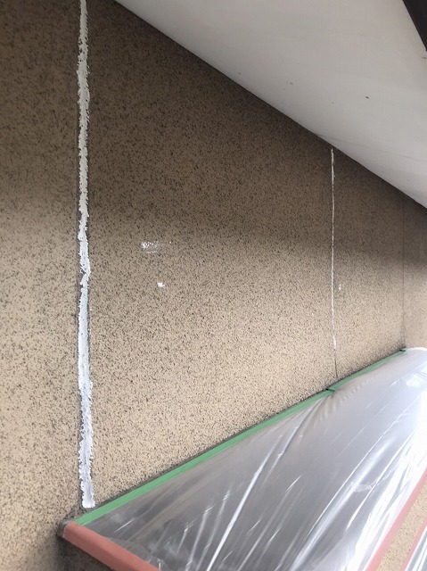 甲斐市　外壁塗装　クラック修繕